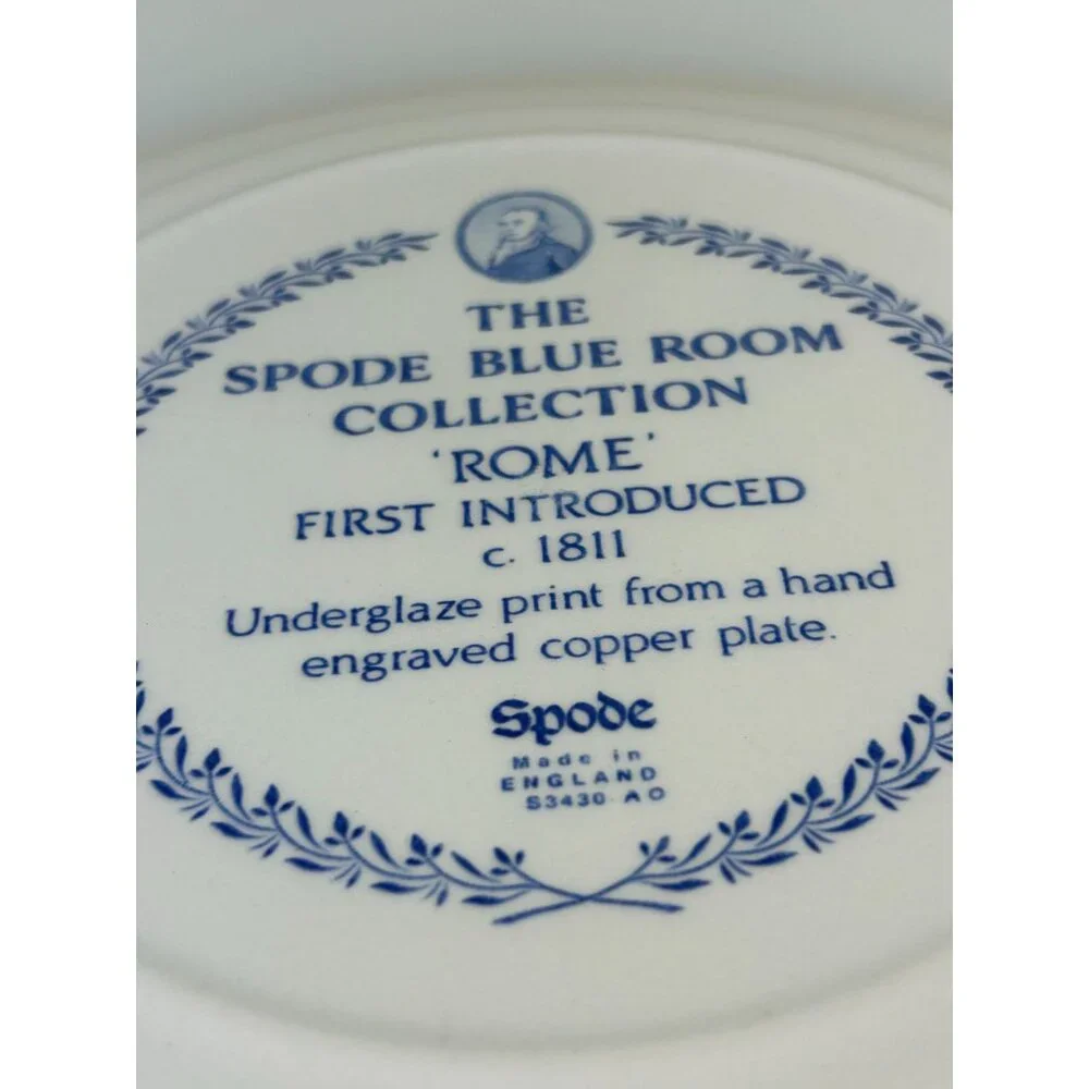 Spode Blue Room Collection Plate ROME 10.5